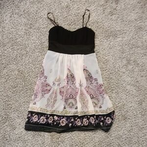 Purple Paisley Sundress Flowy, Thick Fabric